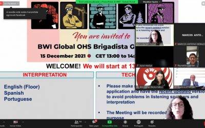 Finalizado o curso internacional “BWI Global OHS Brigades Graduation”