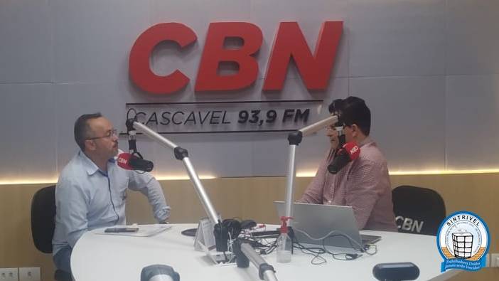 Presidente do Sintrivel concede entrevista para a Rádio CBN Cascavel (25/07/2022)