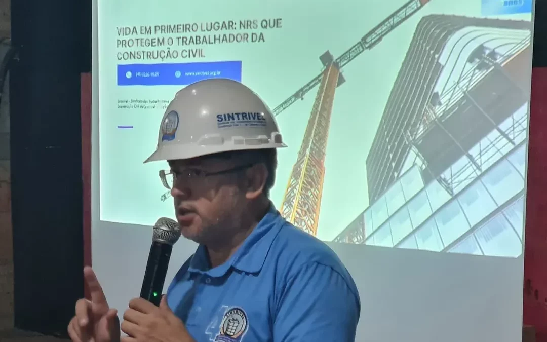 Abril Verde: Sintrivel participa da SIPAT da empresa Saraiva de Rezende e reforça importância da segurança no trabalho